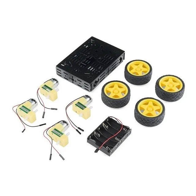 Chasis De Metal 4 Llantas Dagu Robot Arduino Pic Raspberry