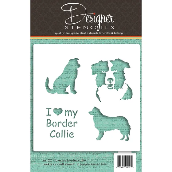 Plantilla Diseño Para Galleta Manualidad  I Love My Border
