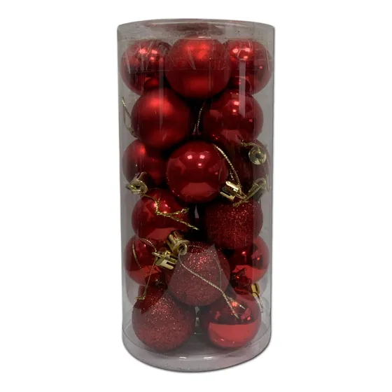Bolas Navidad Adornos Navideños M X24 Esferas Deco Pettish