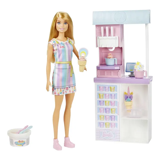 Barbie Heladera Tienda De Helados Accesorios Original