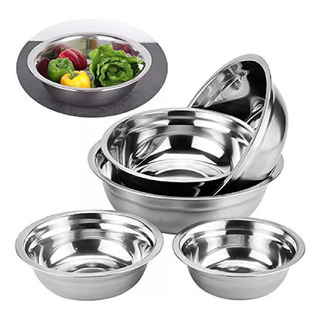 Set 5pzs Ensaladera Tazon Bowl Acero Inoxidable Cocina 16cm Set 5pzs Ensaladera Tazon Bowl Acero Inoxidable Cocina 16cm