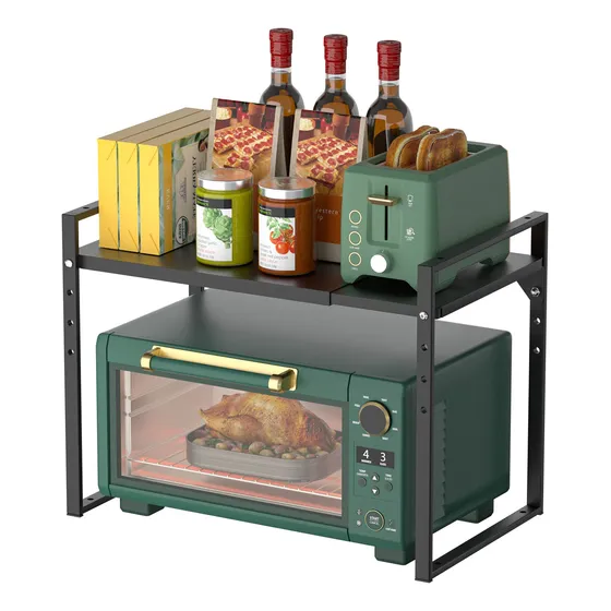 Redrubbit Estante Extensible Para Horno Microonda Metal Casa
