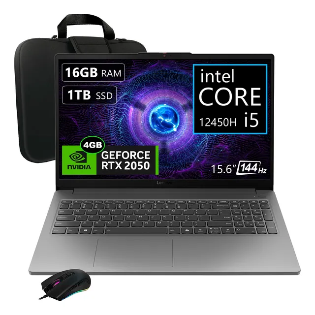 Lenovo Loq 15iax9e Core I5-12450h 16gb, 1tb, Rtx2050 4gb Gris
