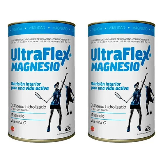 Suplemento TRB Pharma Ultraflex Magnesio Colágeno Hidrolizado 420 Grs. Combo X 2 unidades