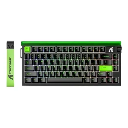 Teclado Mecánico Gamer Attack Shark R85he Usb Verde