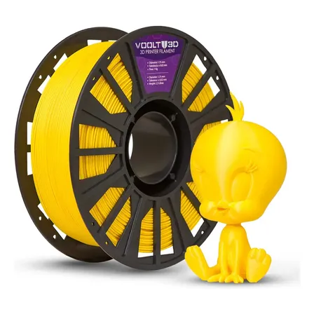 Filamento Pla Amarelo Velvet Premium 1kg Voolt3d