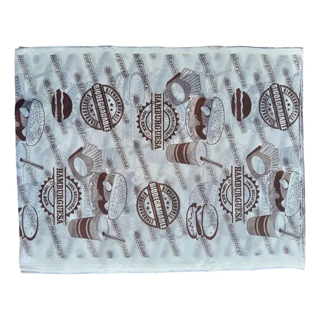 Papel Parafinado, Envoltura De Alimentos 40x30cm 100 Hojas.