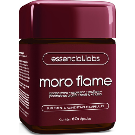 Moro Flame - 60 Cápsulas - Fórmula Avançada Contendo Morosil + Spirulina + Picolinato De Cromo + Psyllium + Inulina + Pectina Cítrica Moro Flame - 60 Cápsulas - Fórmula Avançada Contendo Morosil + Spirulina + Picolinato De Cromo + Psyllium + Inulina + Pectina Cítrica
