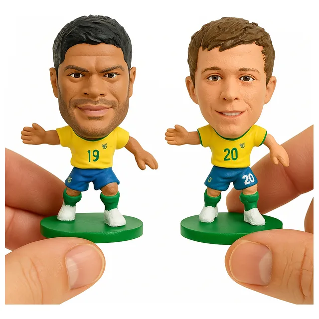 Figuras De Ação Miniaturas Soccerstarz Seleção Brasil