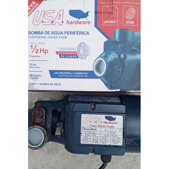 Bomba De Agua Periférica De 1/2 Hp Hardware Usa.