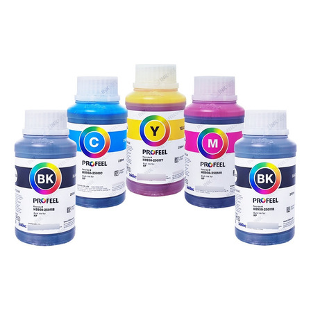 5 X250ml Corante Profeel H8950 Officejet Pro 8000 8100 8210 5 X250ml Corante Profeel H8950 Officejet Pro 8000 8100 8210