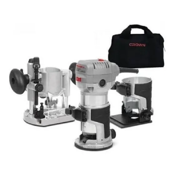 Ruteadora 710w Con 3 Bases -  Crown Ct11023