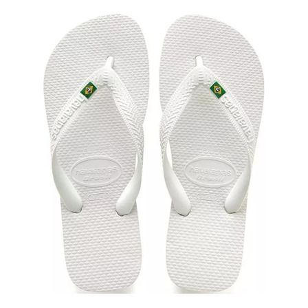 Ojotas Havaianas Hombre Mujer Clasica Bandera Brasil Blanca Ojotas Havaianas Hombre Mujer Clasica Bandera Brasil Blanca