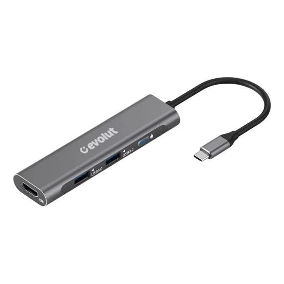 Hub Tipo C Com Hdmi Usb 3.0 E Energia Via Pd