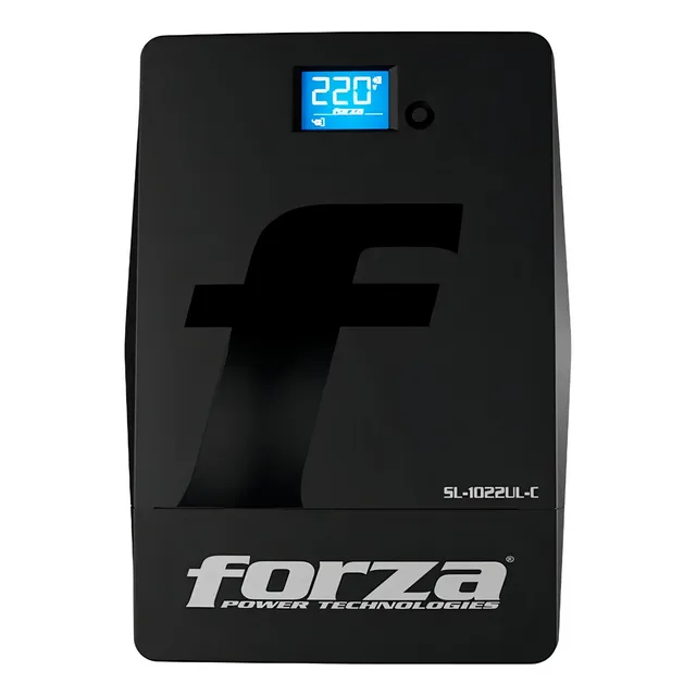 Ups Regulador Voltaje 1000va De 4 Tomas Forza Sl-1022ul-c Color Negro