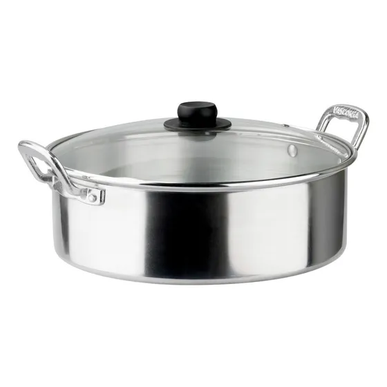 Olla Arrocera de Aluminio 32 cm de 8 litros Vasconia