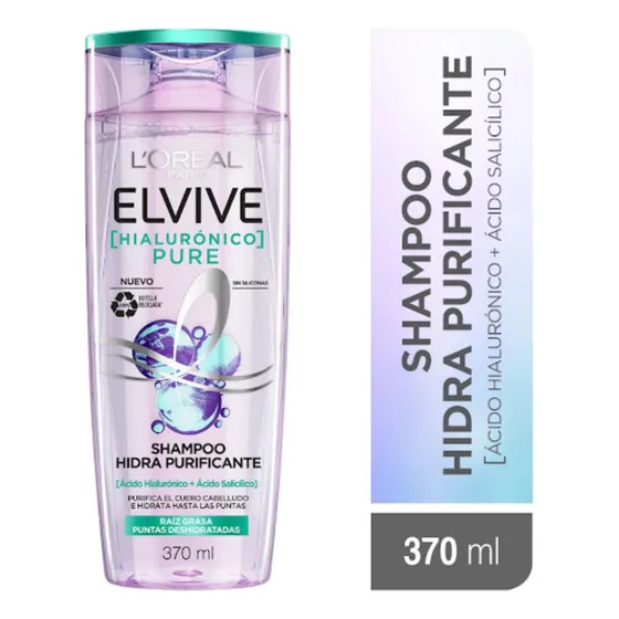 Shampoo Loreal Paris Elvive Hialuronico Pure 370ml