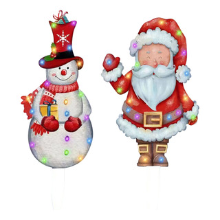 Luz Led Con Forma De Muñeco De Nieve De Papá Noel W Christma Luz Led Con Forma De Muñeco De Nieve De Papá Noel W Christma