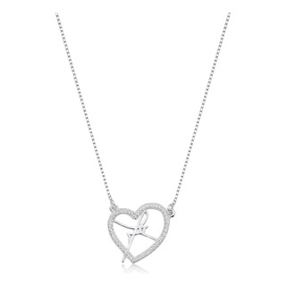Colar Pingente Fé Coração Em Prata 925 Elegância Espiritual Colar Pingente Fé Coração Em Prata 925 Elegância Espiritual
