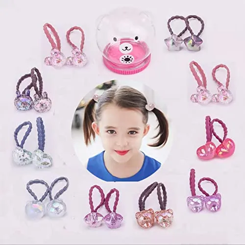 20 Pcs Niños Tetas De Pelo Elásticas Candy Color Z149l