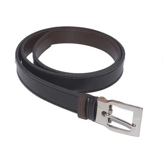 Cinto Infantil Social Dupla Face Larg. 2,5cm Fiv Regulavel Full Cor Preto/marrom Tamanho Ajustável Até 105cm (tamanho Total)