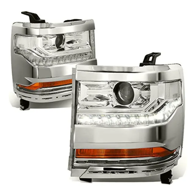 Dna Motoring Hl-oh-csil16-ch-cl1 Carcasa Cromada Ajustable