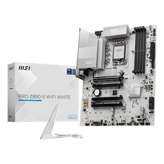 Board Msi Z890-s Wifi White (lga 1851) Color Blanco