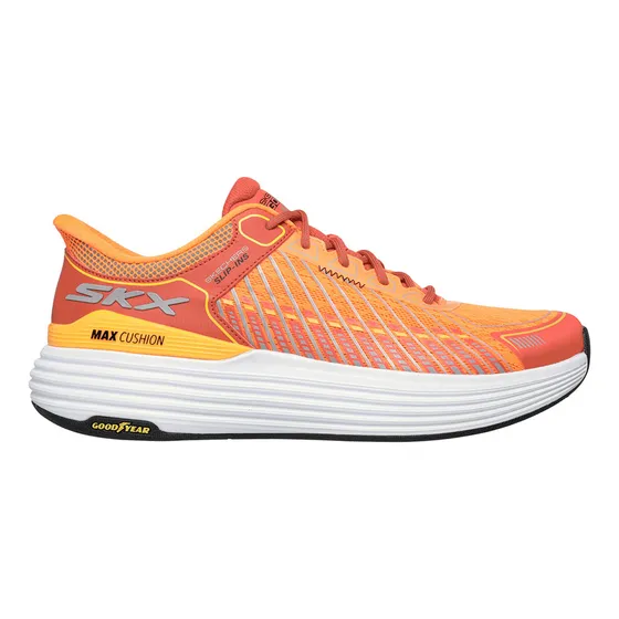 Skechers Tenis Max Cushioning Suspension Hombre Naranja