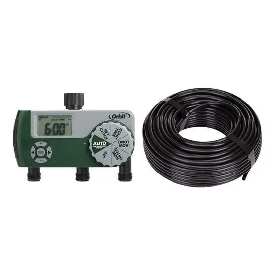 Orbit Teporizador Riego Manguera Verde Goteo Lluvia Pie