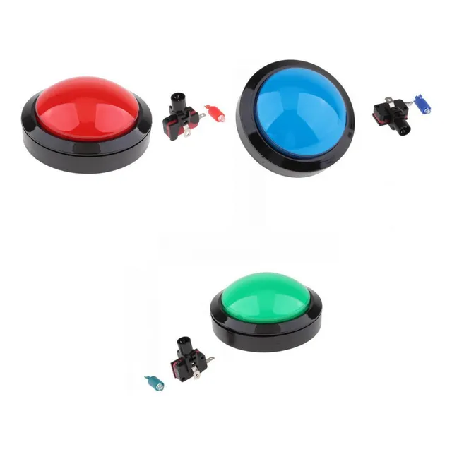 Bake 3x Led Jumbo En Forma De Cúpula Iluminados Con Botón