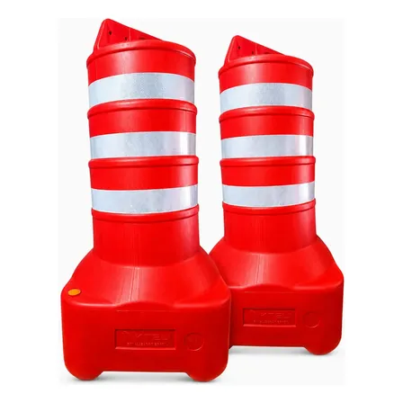 2 Cone Barril Canalizador De Trânsito Base Quadrada Conão Laranja/branco