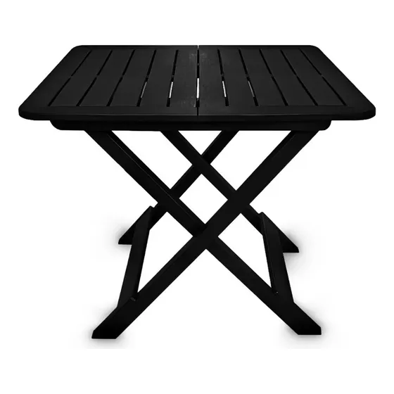 Mesa dobrável de Plástico Homeshop Color Preto Arqplast Simil Madera Arqplast