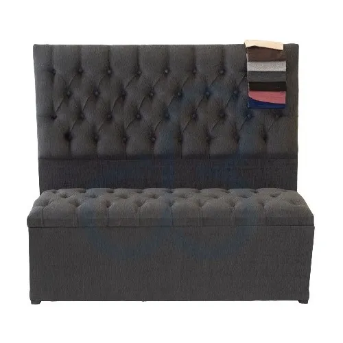 Respaldo Chenille 170cm + Baulera Pie De Cama 140cm Env Grat