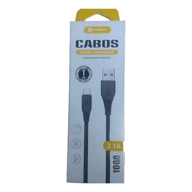 Cabo Usb Carregamento Rápido Tipo-c 3.1a Ss-a6c
