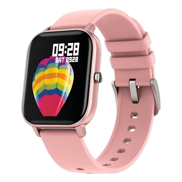 Smartwatch Colmi P Series P8 tela de 1.69" com pulseira de silicone - cor rose pink