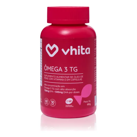 Ômega 3 Vhita 1000mg Epa Dha 60 Cápsulas - Selo Ifos