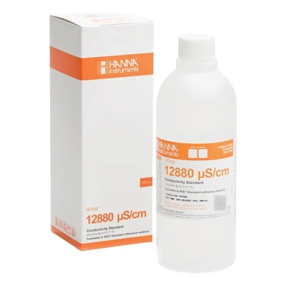 Solución Conductividad 12880 500 Ml Hanna Instruments