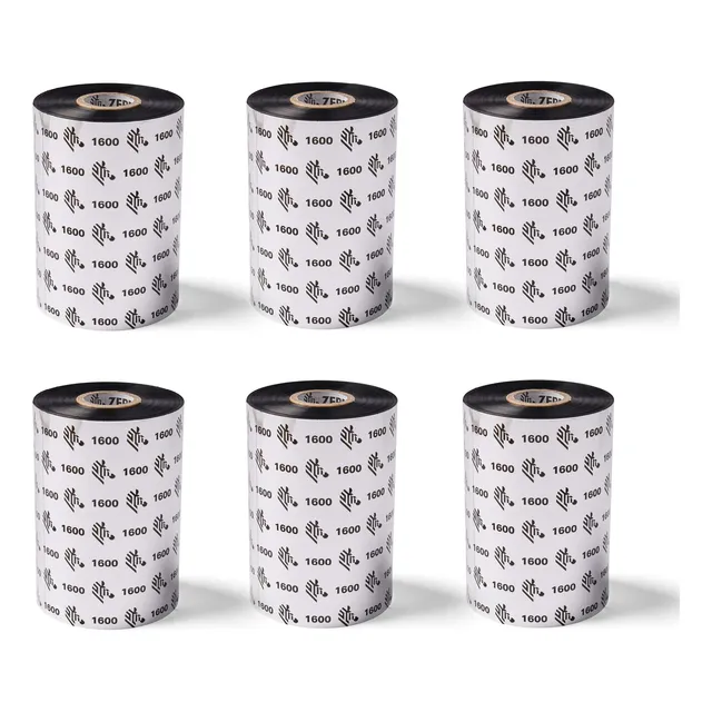 Ribbon Zebra Standard Black Wax Para Impresora Industrial De