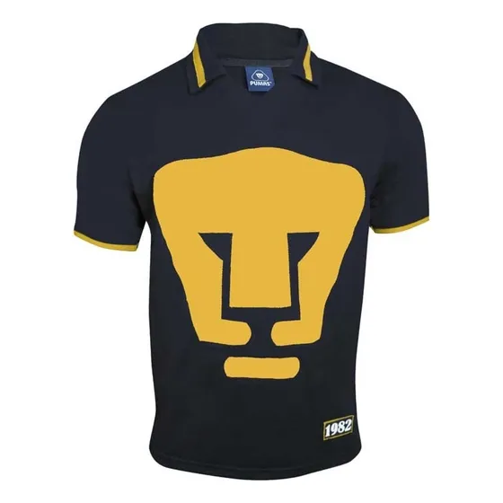 Playera Retro Pumas Unam Manga Corta Marino 