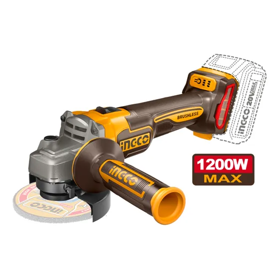 Amoladora / Esmeril / Galletero Angular Inalámbrico 4 1/2'' 1200W Sin Batería Ni Cargador
