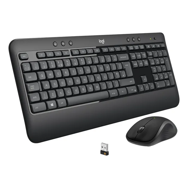 Kit Teclado Y Mouse Logitech Mk540 Grafito Color del mouse Negro Color del teclado Negro