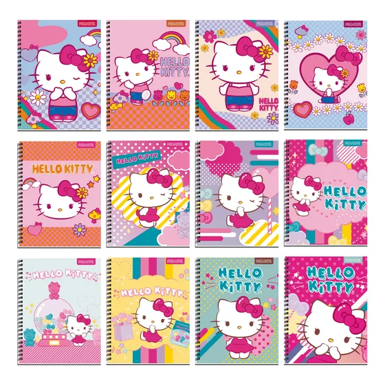 Pack 5 Cuadernos Universitarios Hello Kitty Kuromi My Melody