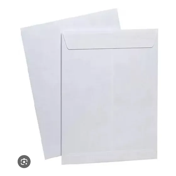 Sobre Media Carta Blanco 15x22 Paquete 50 Unidades 