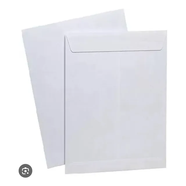 Sobre Media Carta Blanco 15x22 Paquete 50 Unidades 