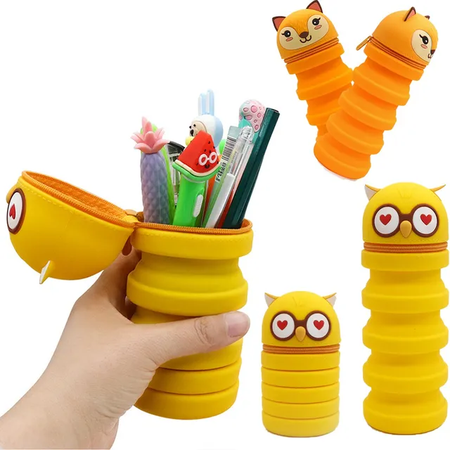 Estuche Animados Estuche Plegable Telescópico Para Lápices