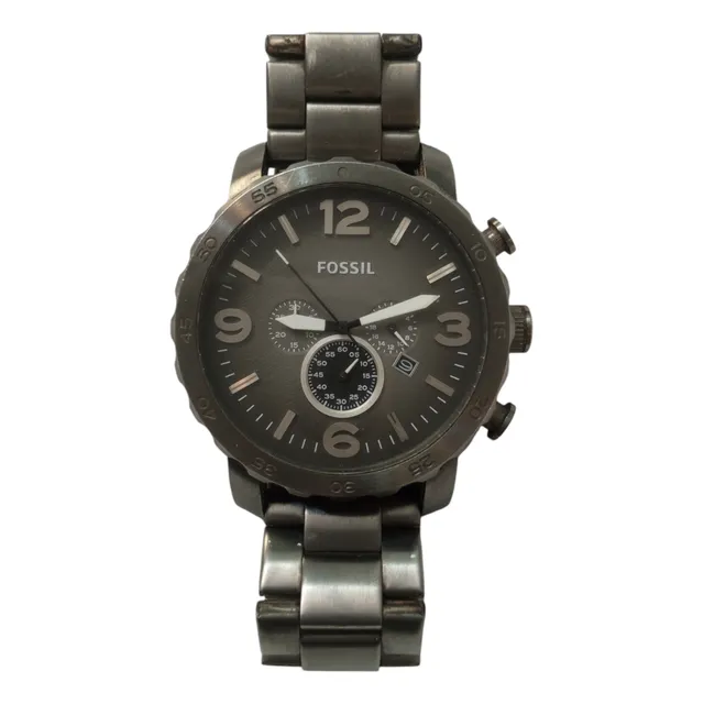 Reloj Fossil Original Jr1437 De Caballero Acero Gris Oscuro