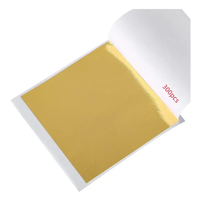 300 Piezas De Hojas De Oro Imitación. Hojas De Pan De ...