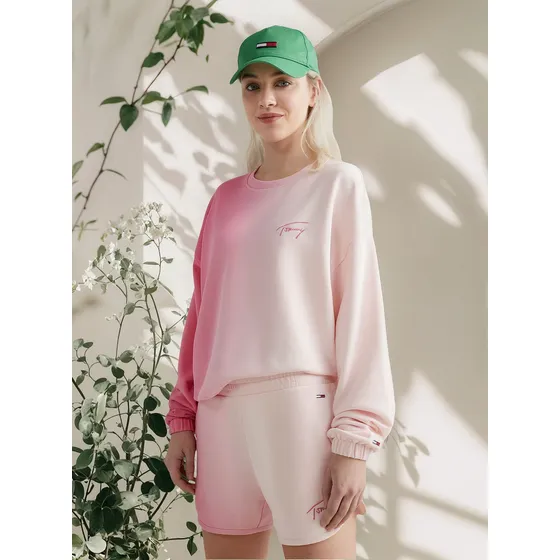 Saco Signature Con Efecto Degradé Mujer Rosa Tommy Jeans