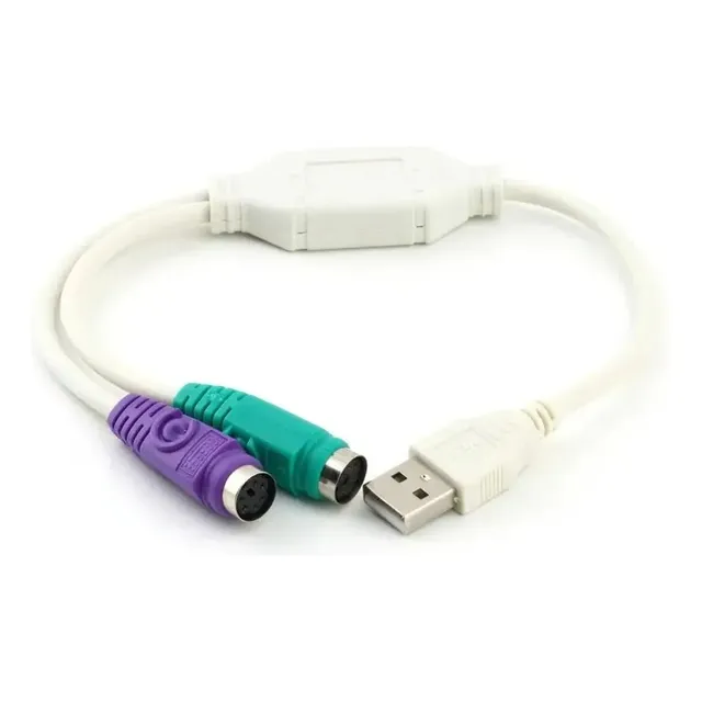 Convertidor Cable De Ps2 A Usb, Mouse, Teclado Antiguos