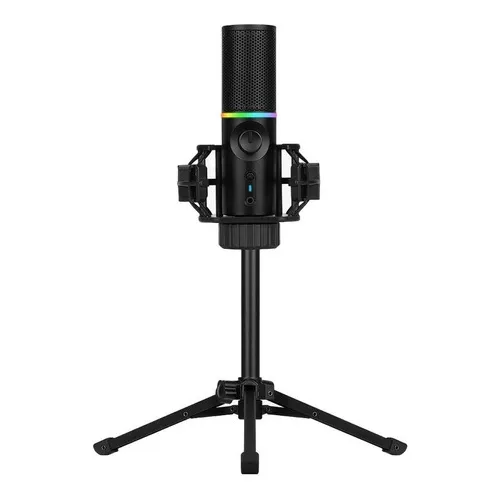 Micrófono Rgb Con Trípode Streamplify Cardioide 3.5mm Usb